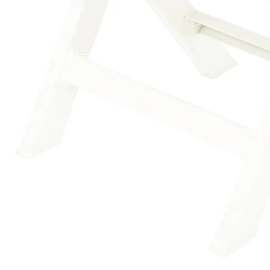 Chaises de jardin pliables lot de 2 Plastique Blanc - 7
