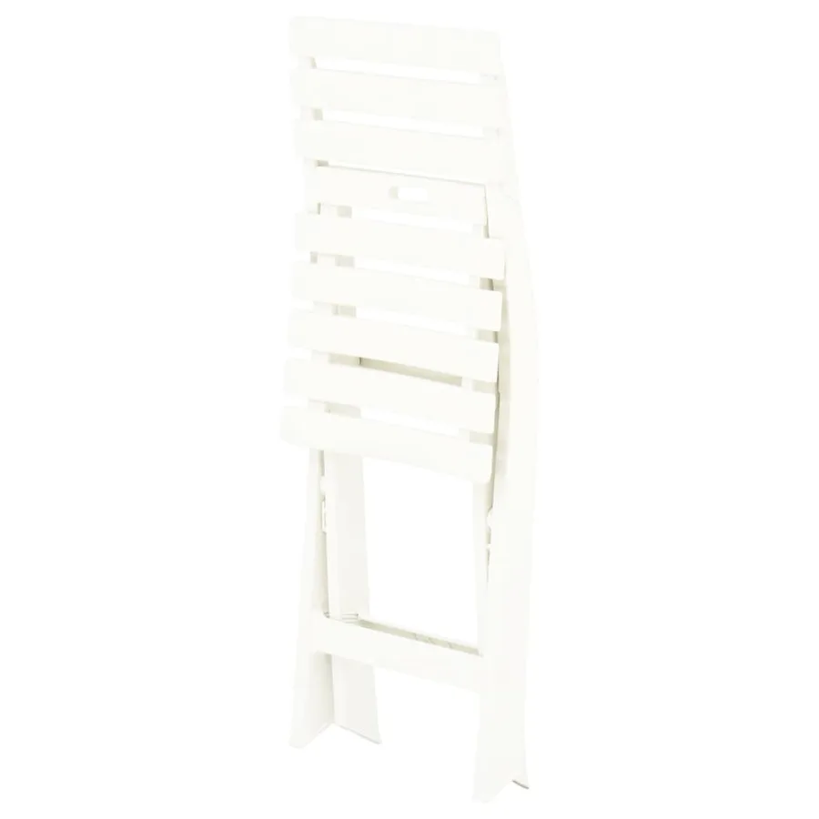 Chaises de jardin pliables lot de 2 Plastique Blanc - 8