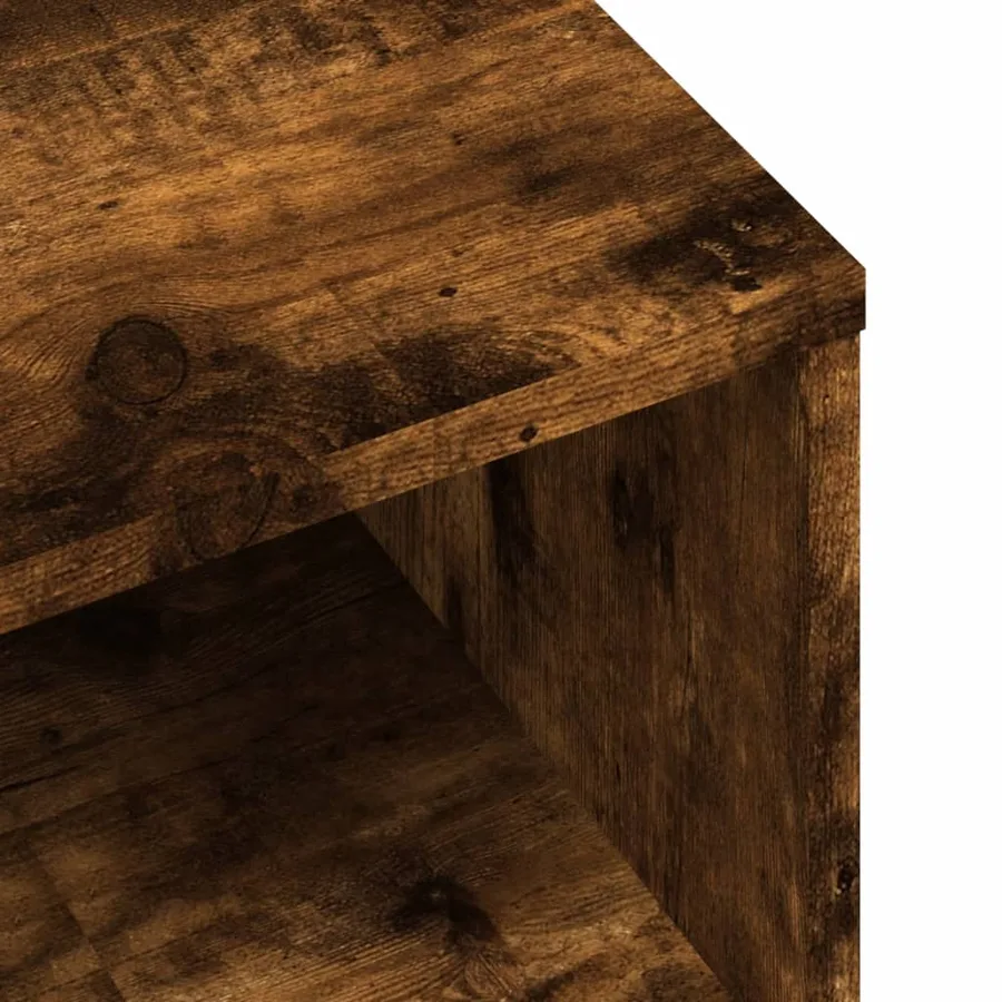 Tables de chevet 2 pcs Chêne fumé 40x30x30 cm Bois d'ingénierie - 8