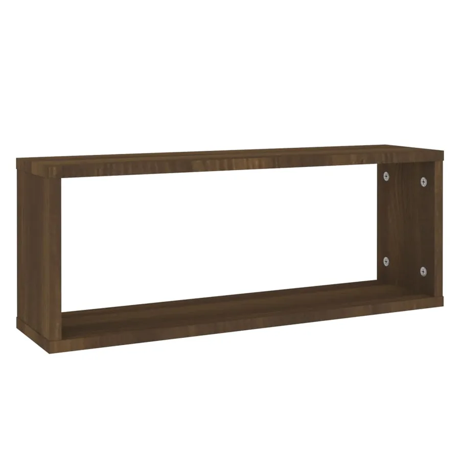 Étagères murales cube 6 pcs Chêne marron Bois d’ingénierie - 3