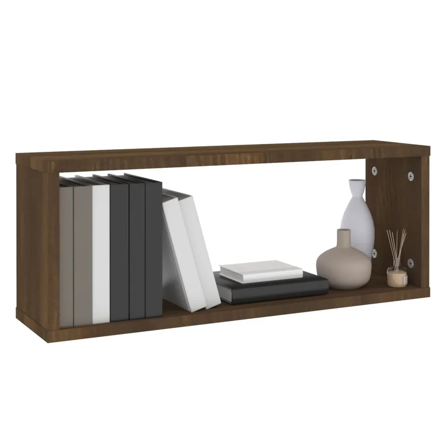 Étagères murales cube 6 pcs Chêne marron Bois d’ingénierie - 7