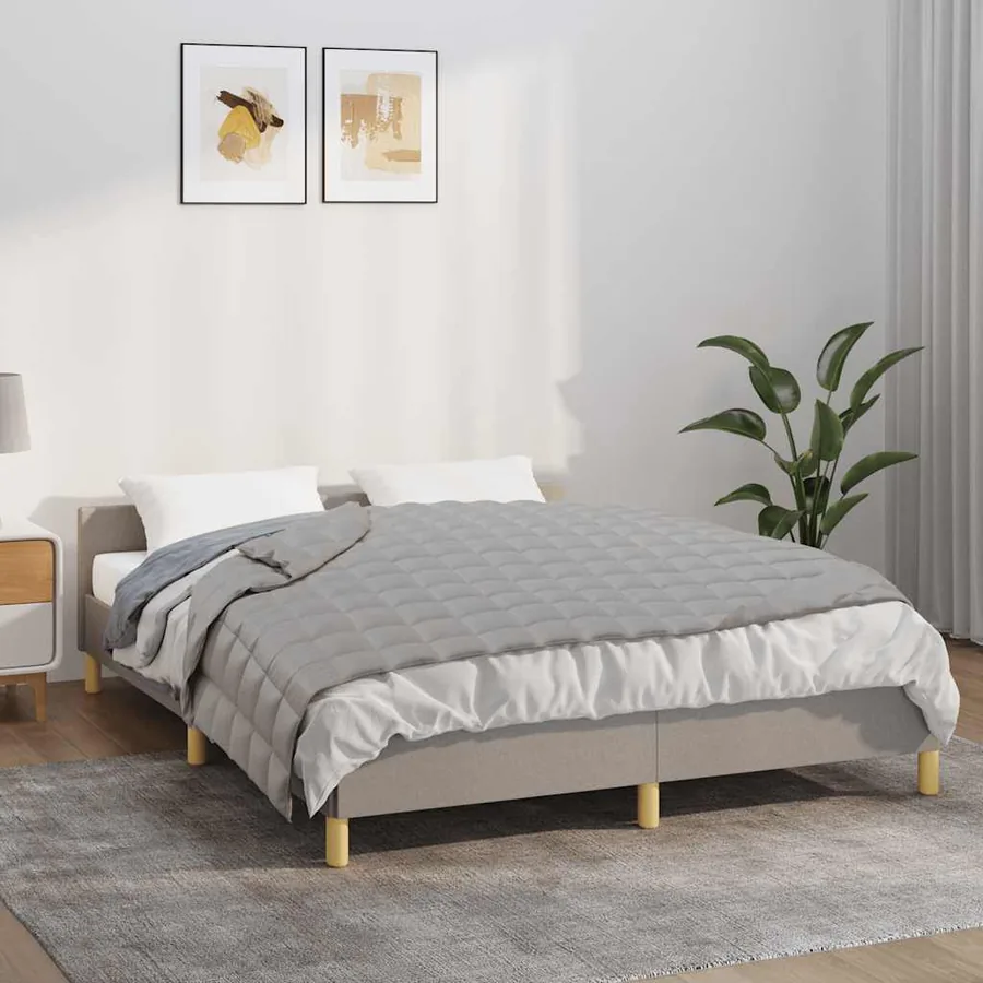 Couverture lestée Gris 138x200 cm 6 kg Tissu