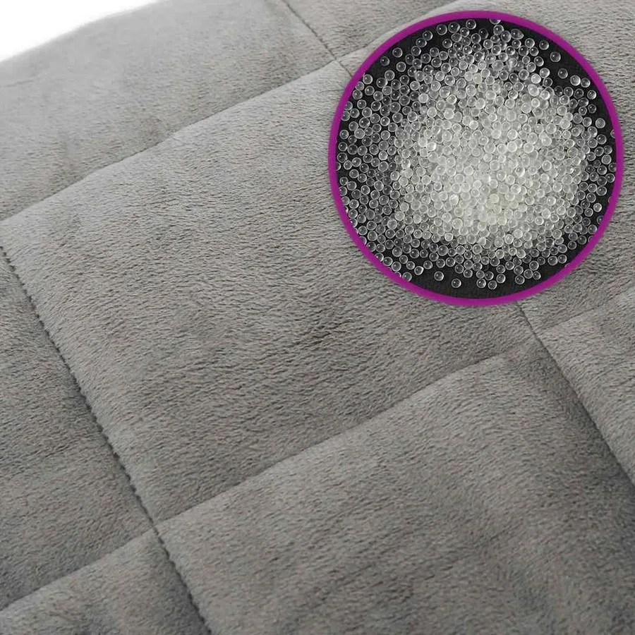 Couverture lestée Gris 138x200 cm 6 kg Tissu - 6