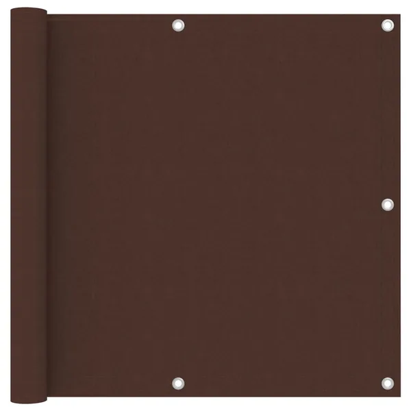 Écran de balcon Marron 90x300 cm Tissu Oxford