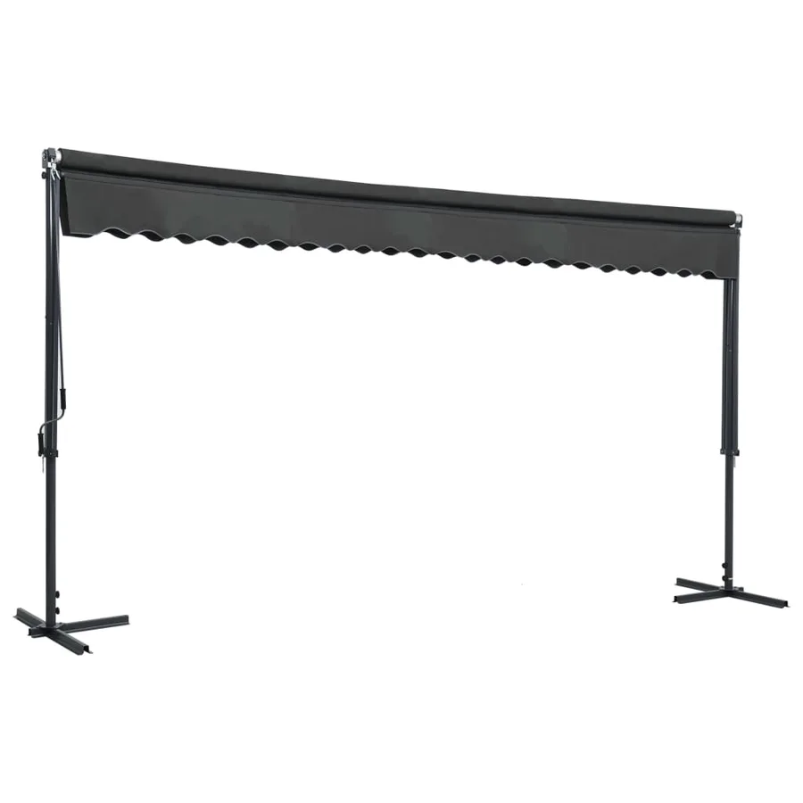 Auvent sur pied 500 x 300 cm Anthracite - 2