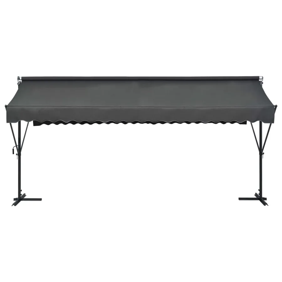 Auvent sur pied 500 x 300 cm Anthracite - 3