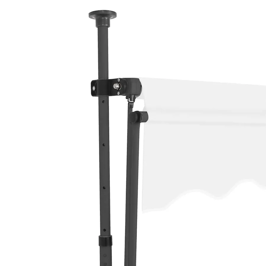 Auvent manuel rétractable avec LED 150 cm Crème - 4