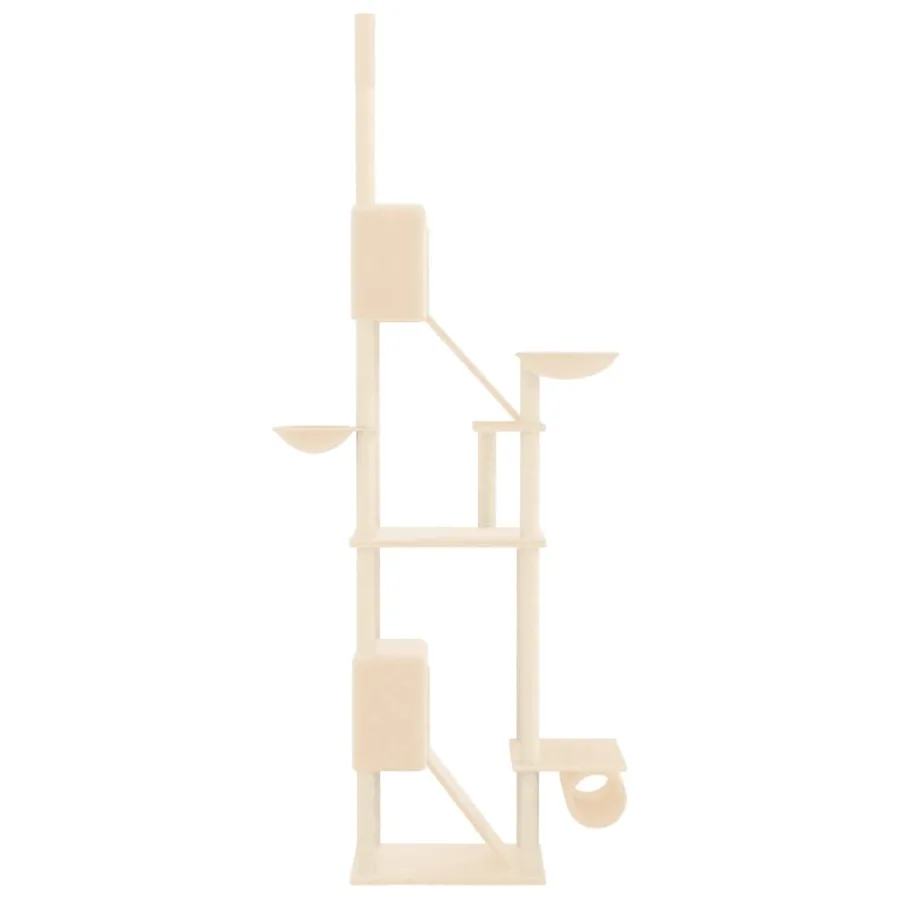 Arbre à chat du sol au plafond Crème 277-303 cm - 4