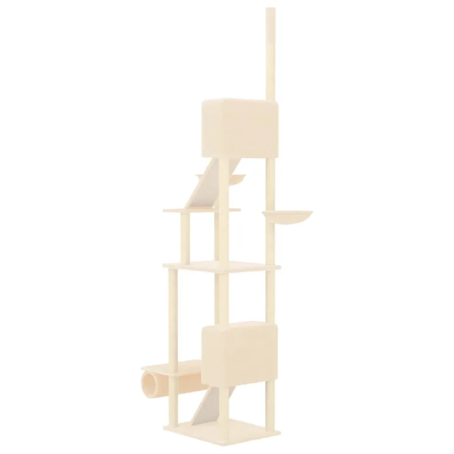 Arbre à chat du sol au plafond Crème 277-303 cm - 5