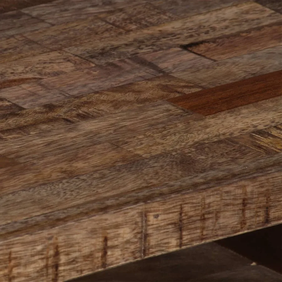 Meuble TV 118x30x40 cm Bois de manguier massif - 9