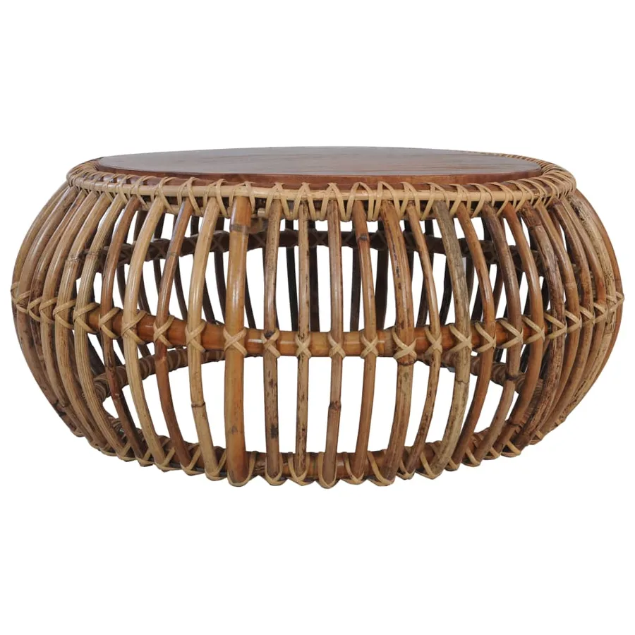 Tables basses 2 pcs Rotin naturel - 3