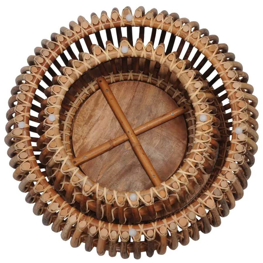 Tables basses 2 pcs Rotin naturel - 8