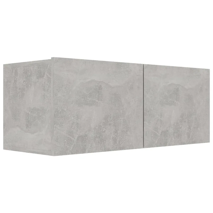Ensemble de meubles TV 6 pcs Gris béton Bois d'ingénierie - 6