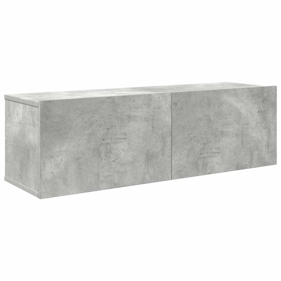 Ensemble de meubles TV 7 pcs Gris béton Bois d'ingénierie - 4