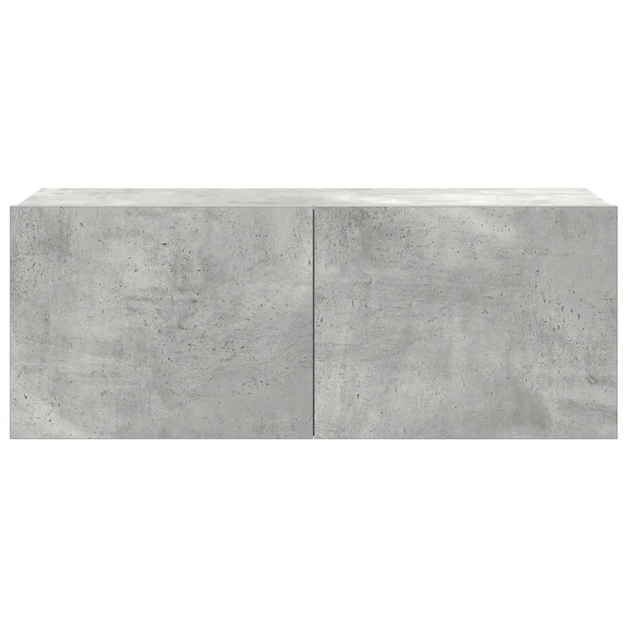 Ensemble de meubles TV 7 pcs Gris béton Bois d'ingénierie - 8