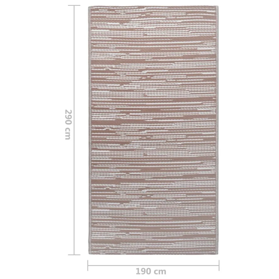 Tapis d'extérieur ARAKIL marron 190x290 cm PP - 7