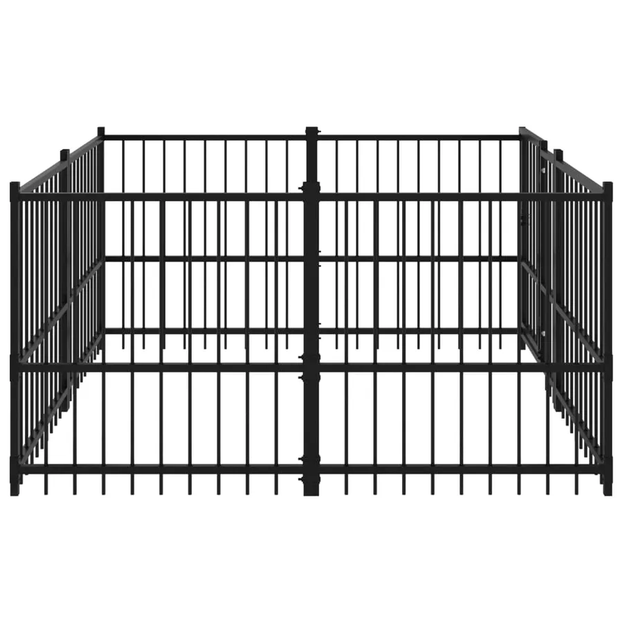 Chenil d'extérieur pour chiens Acier 3,75 m² - 4
