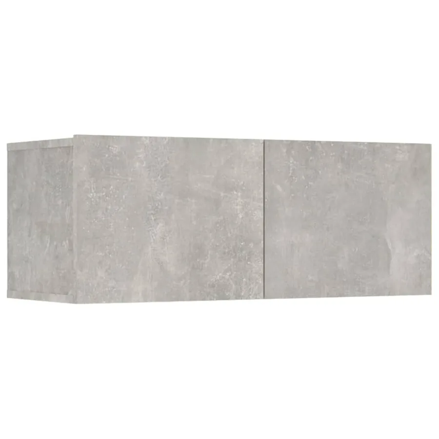 Ensemble de meubles TV 6 pcs Gris béton Bois d'ingénierie - 4