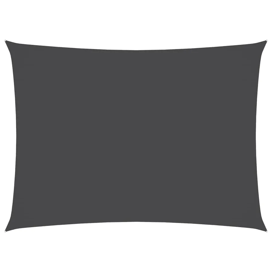 Voile de parasol tissu oxford rectangulaire 3x5 m anthracite - 2