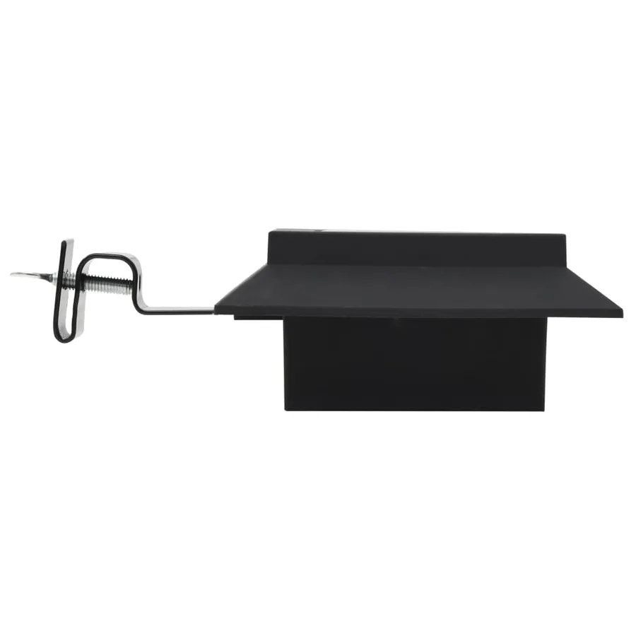 Lampe solaire à LED carrée d'extérieur 6 pcs 12 cm Noir - 4