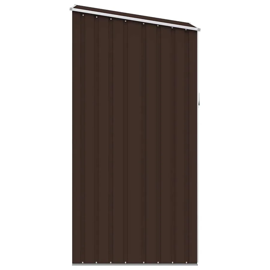 Abri de jardin Marrron 87x98x159 cm Acier galvanisé - 5