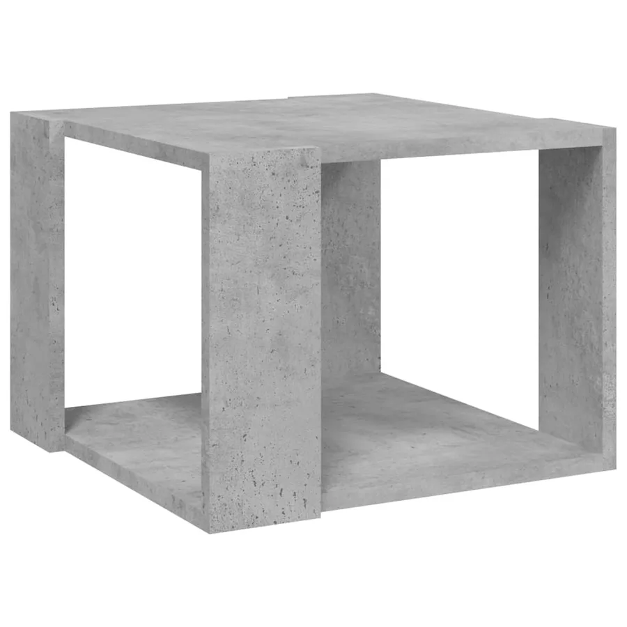 Table basse Gris béton 40x40x30 cm Bois d'ingénierie - 2