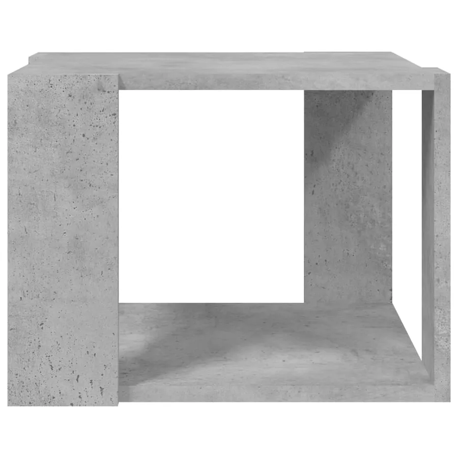 Table basse Gris béton 40x40x30 cm Bois d'ingénierie - 5