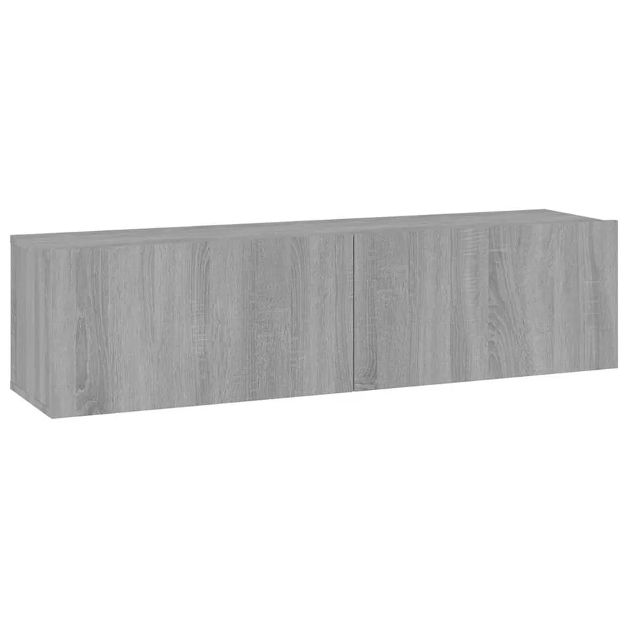 Armoire murale TV Sonoma gris 120x30x30 cm Bois d'ingénierie - 2
