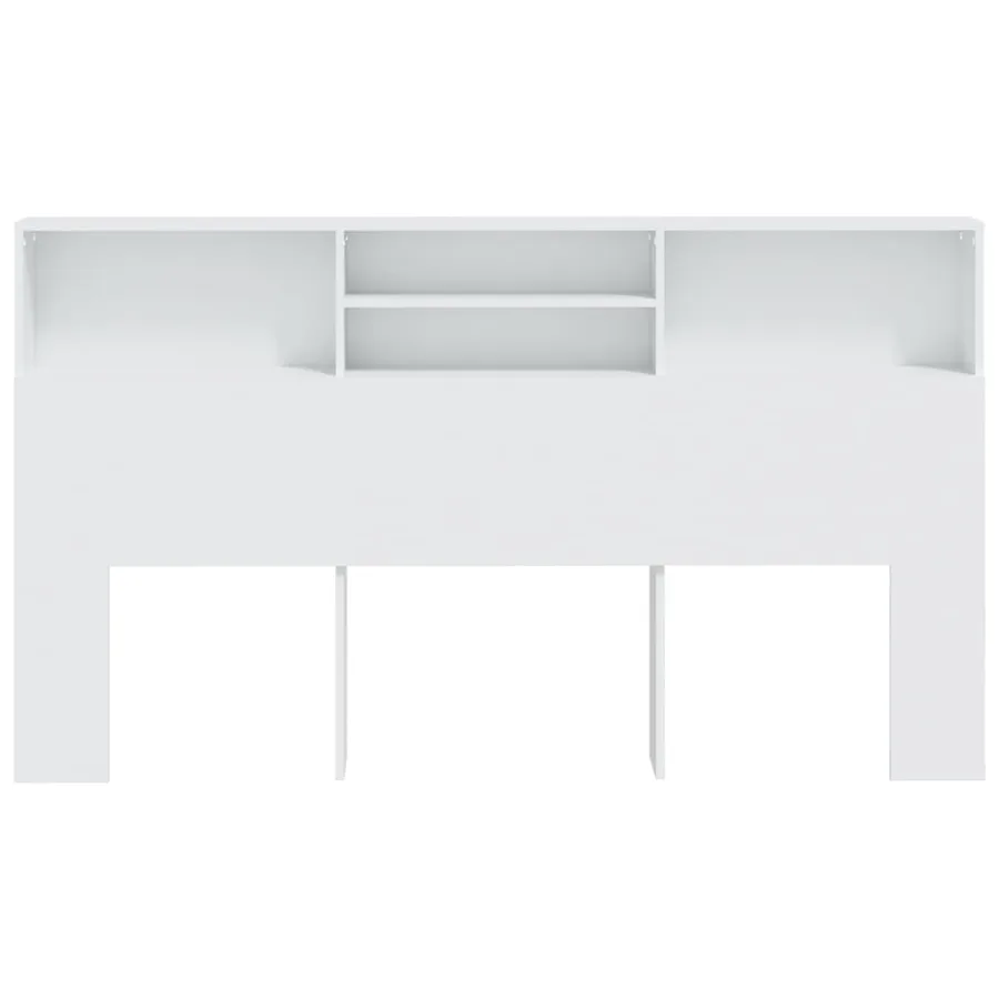 Armoire de tête de lit Blanc 180x19x103,5 cm - 3