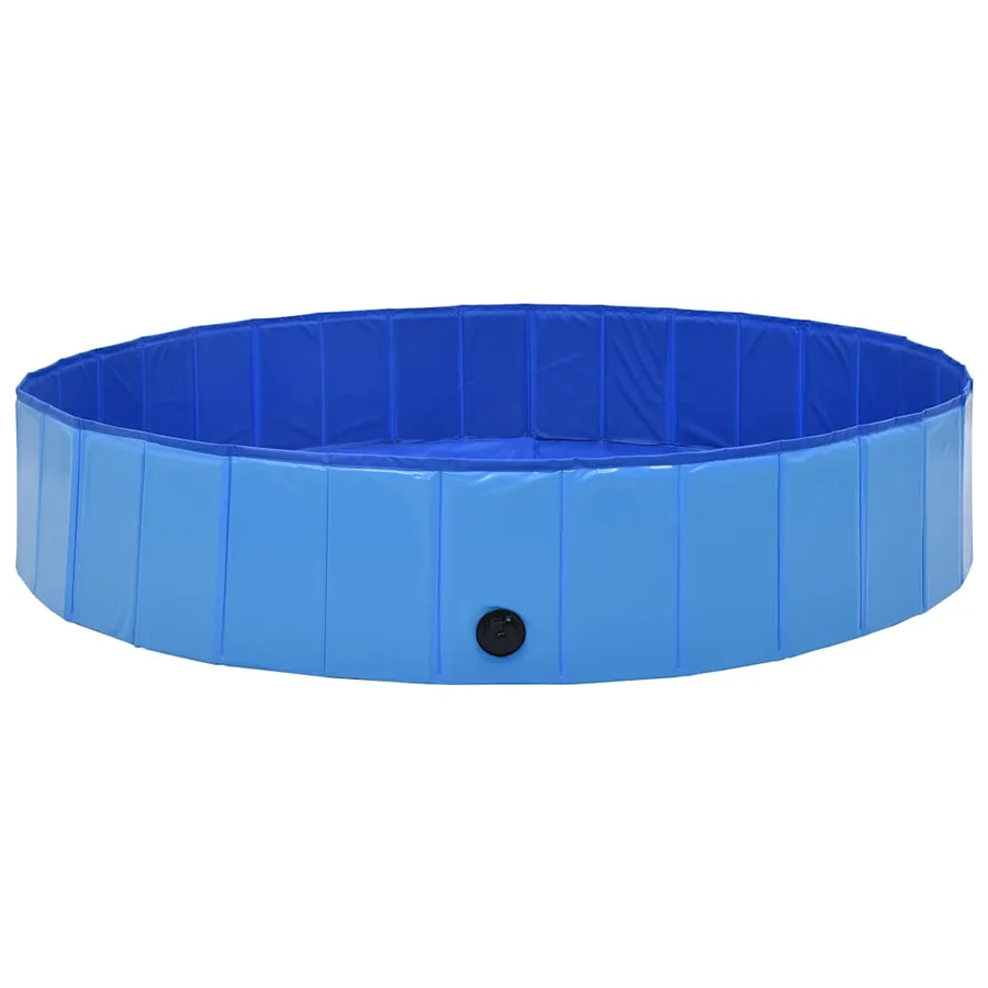 Piscine pliable pour chiens Bleu 160x30 cm PVC - 2