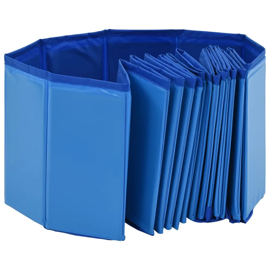 Piscine pliable pour chiens Bleu 160x30 cm PVC - 4