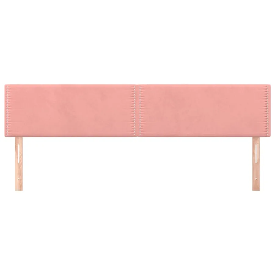 Têtes de lit Rose 200x5x78/88 cm Velours - 3