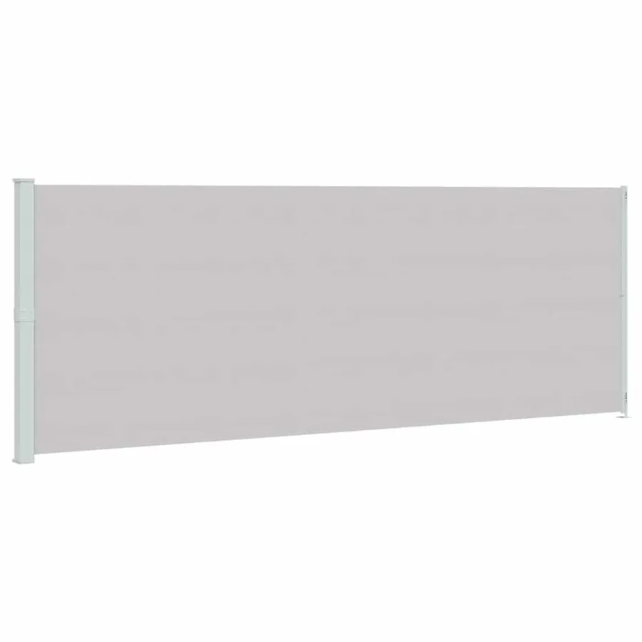 Auvent latéral rétractable de patio 220x600 cm Gris - 2