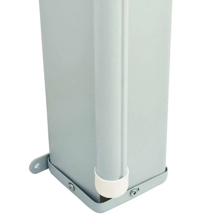 Auvent latéral rétractable de patio 220x600 cm Gris - 8