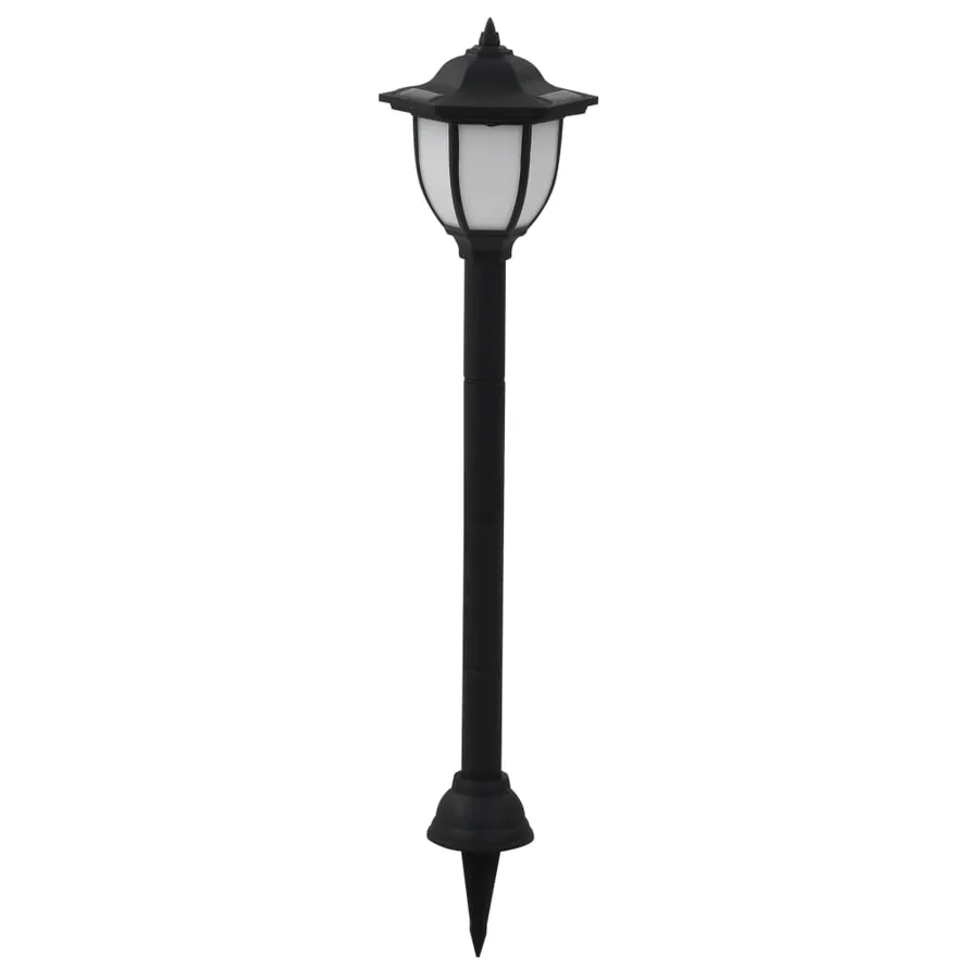 Lampes solaires à LED d'extérieur 6 pcs Noir - 2
