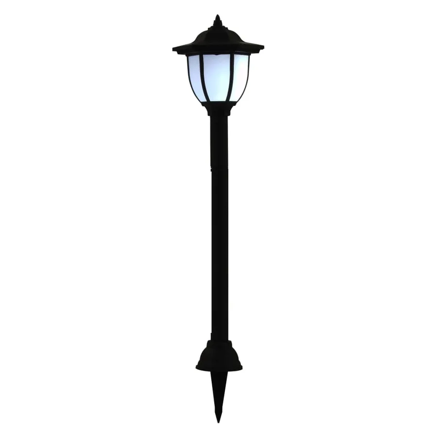 Lampes solaires à LED d'extérieur 6 pcs Noir - 4