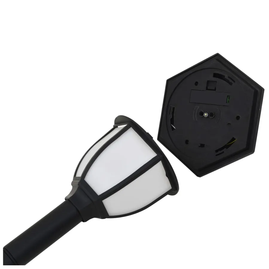 Lampes solaires à LED d'extérieur 6 pcs Noir - 5