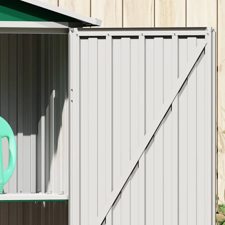 Abri de jardin Vert 116x45x175 cm Acier galvanisé - 4