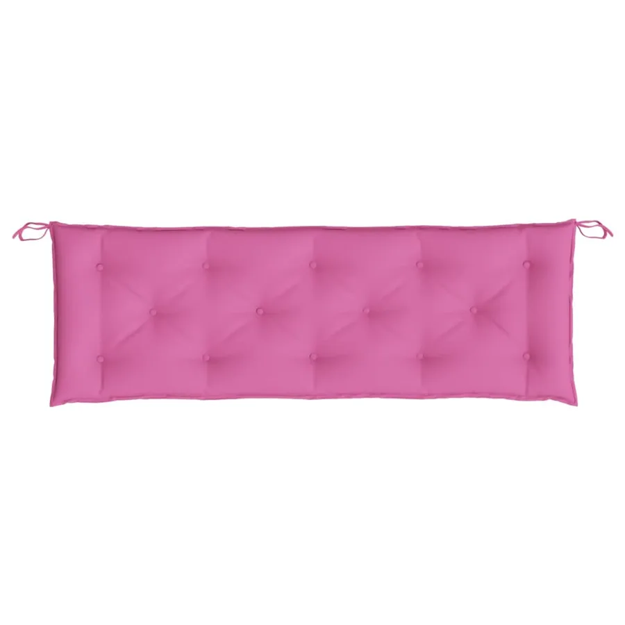 Coussin de banc de jardin rose 150x50x7 cm tissu oxford - 4