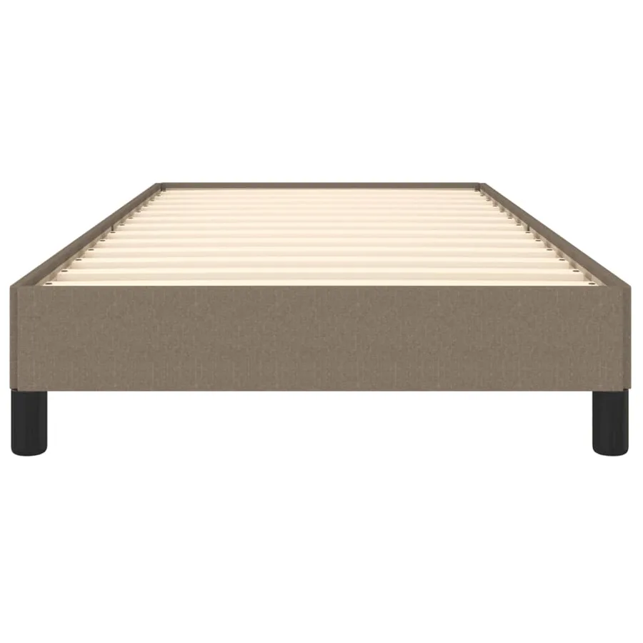 Cadre de lit sans matelas taupe 100x200 cm tissu - 5