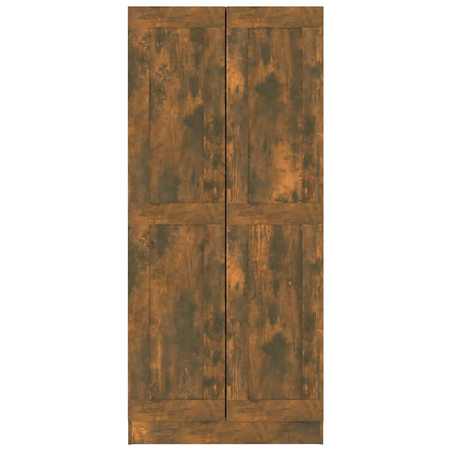 Armoire à livres Chêne fumé 82,5x30,5x185,5cm Bois d'ingénierie - 4
