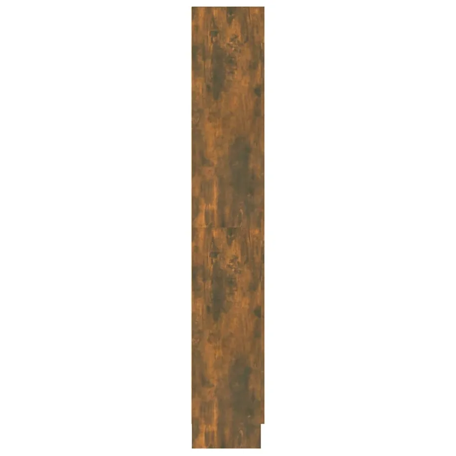 Armoire à livres Chêne fumé 82,5x30,5x185,5cm Bois d'ingénierie - 6