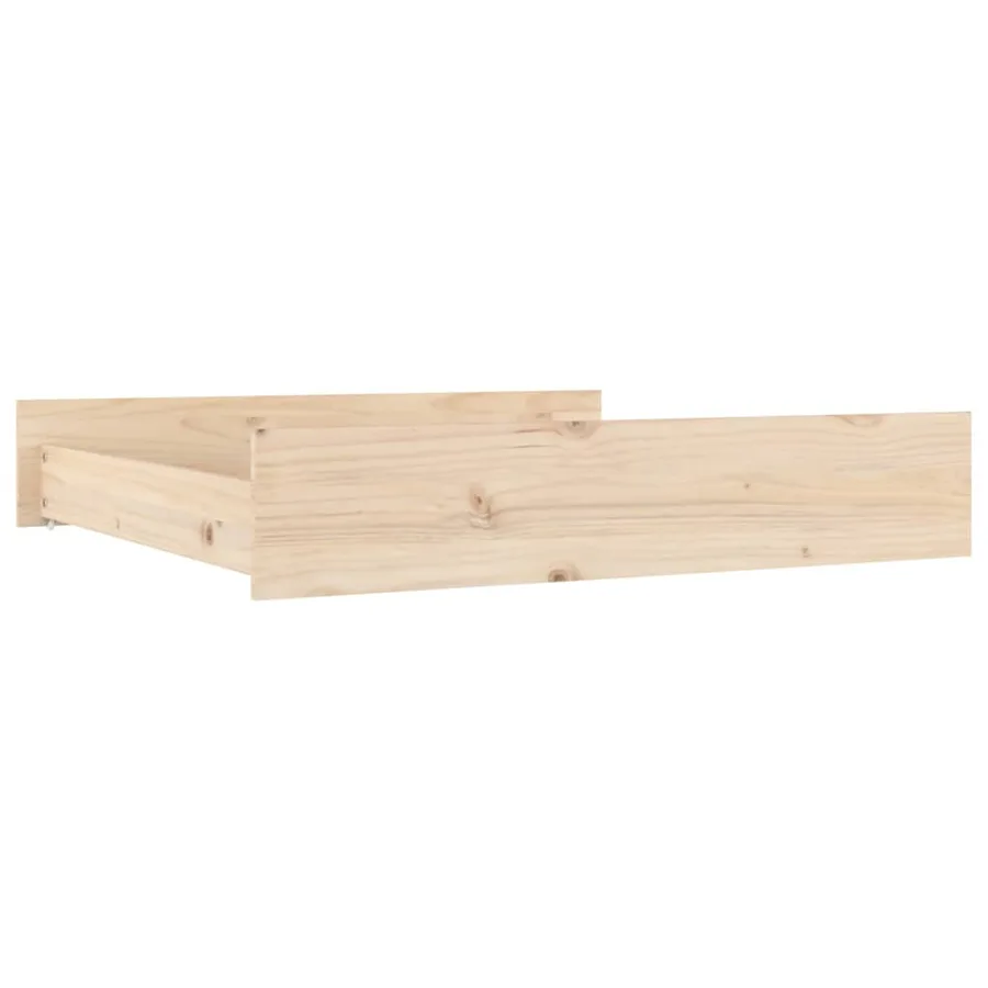 Tiroirs de lit 2 pcs bois de pin massif - 3