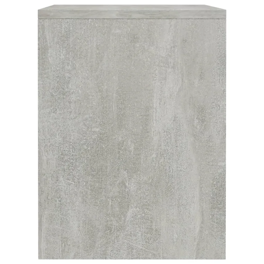Table de chevet Gris béton 40x30x40 cm Bois d'ingénierie - 5