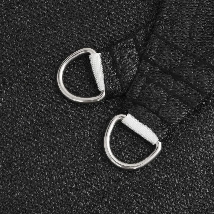 Voile d'ombrage 160 g/m² Noir 4,5x4,5 m PEHD - 5