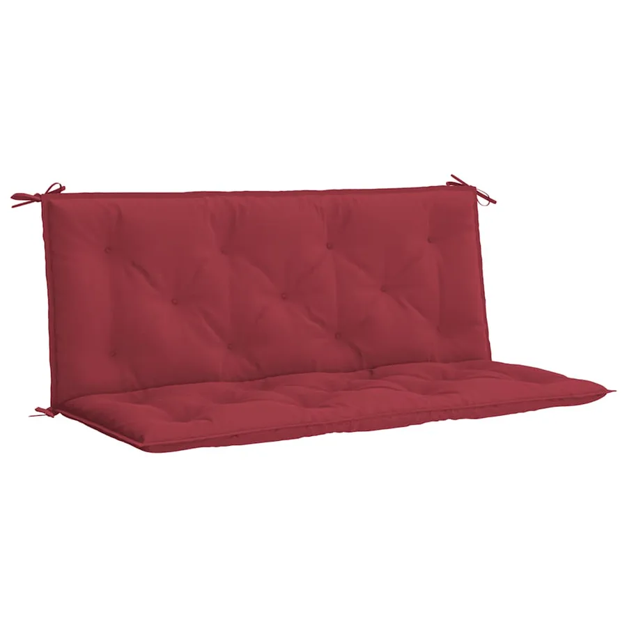 Coussin de banc de jardin rouge bordeaux tissu oxford - 2