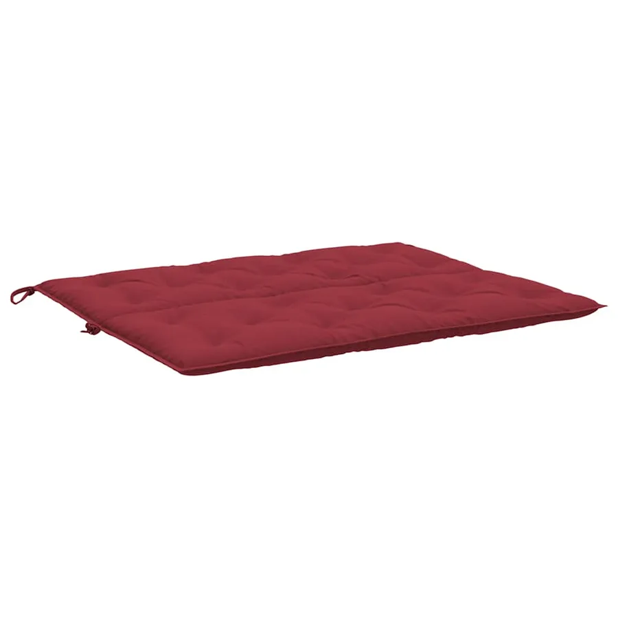 Coussin de banc de jardin rouge bordeaux tissu oxford - 4
