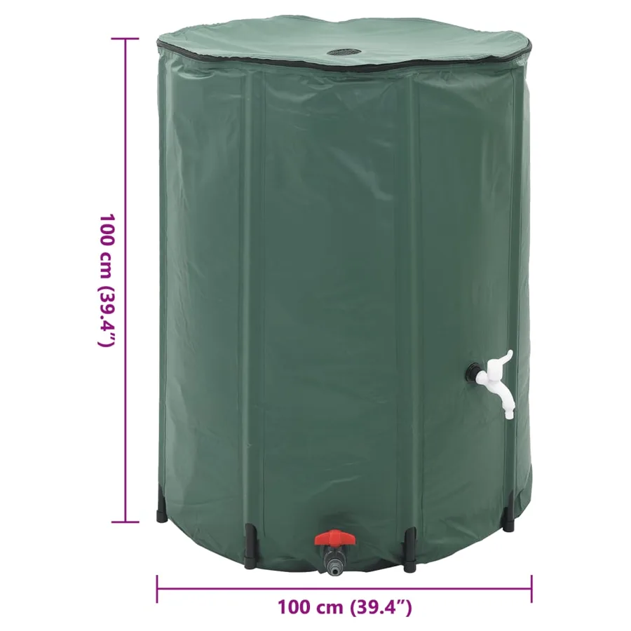 Réservoir d'eau de pluie pliable 750 L - 10