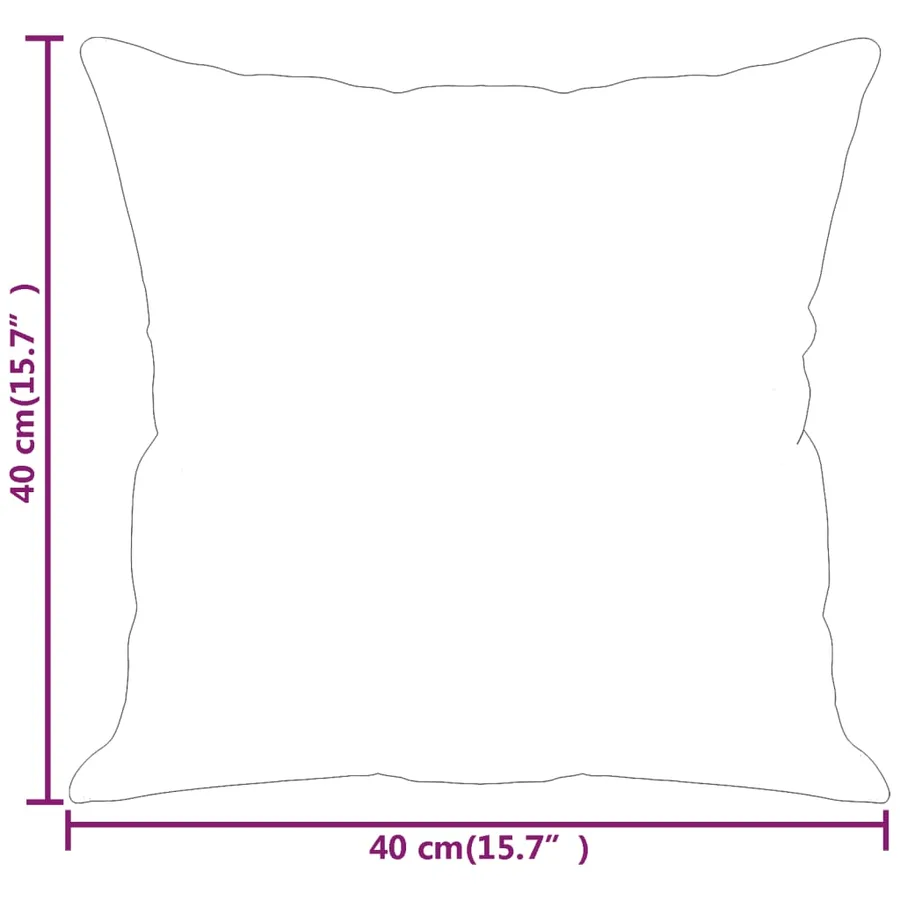 Coussins décoratifs lot de 2 Gris 40x40 cm Similicuir - 7