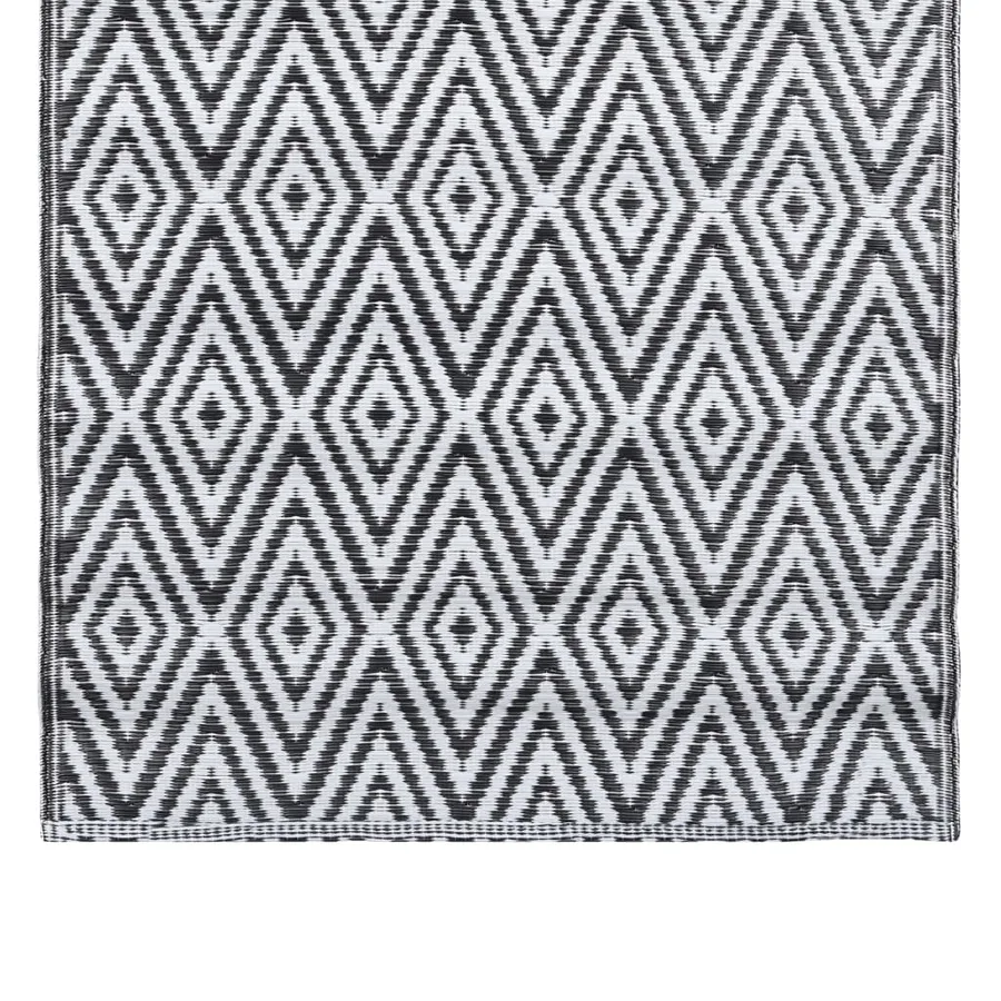 Tapis d'extérieur ARAKIL Blanc et noir 120x180 cm PP - 4